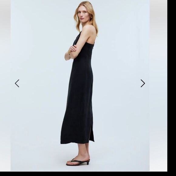 NWT Madewell Crisscross Midi Slip Dress in Cupro-Blend - Picture 3 of 6